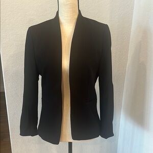 J. Crew Black Collarless Tailored Blazer
